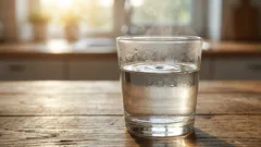 Voeg een theelepel toe aan een glas warm water. U begint uw riem één gaatje verder te sluiten.